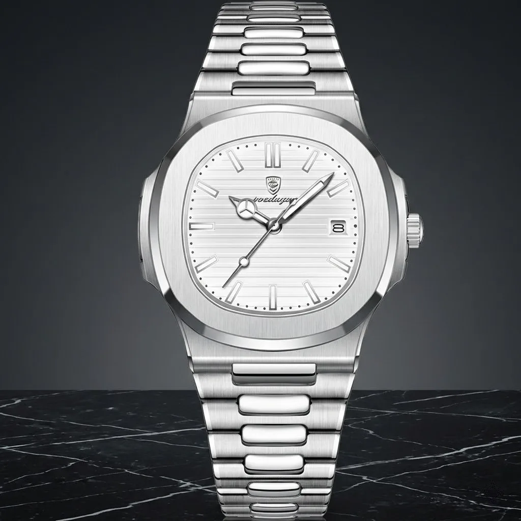 Premium POEDAGAR Watch (White)