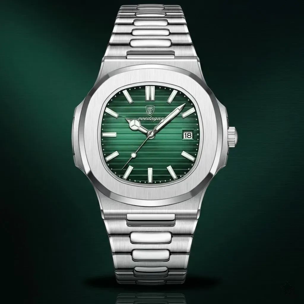 Premium POEDAGAR Watch (Green)